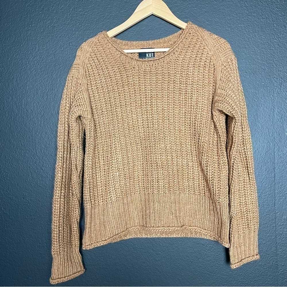 Kut from the Kloth Wool Blend Knit Pullover Long Sleeve Sweater Size Small women